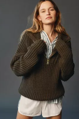Varley Natalia Half-Zip Pullover Sweater