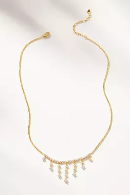 Crystal Drip Chain Necklace