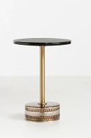 Cecile Amber Glass Side Table