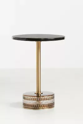 Cecile Amber Glass Side Table