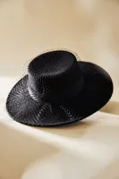 Eugenia Kim Lena Black Birdcage Hat