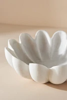 Ruffle Marble Decorative Bowl