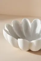 Ruffle Marble Decorative Bowl