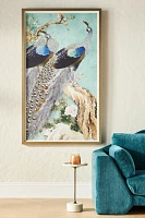 Teal Peacock Wall Art