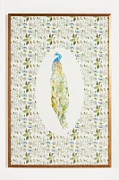 Peacock Toile 1 Wall Art