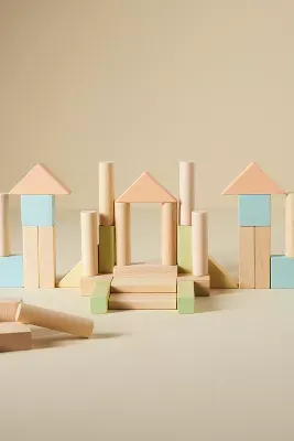 Pastel Play Blocks, Set of 40