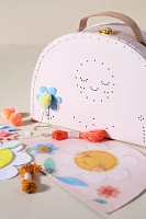 Flower Embroidery Suitcase Kit