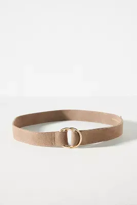 Suede D-Ring Tail Belt