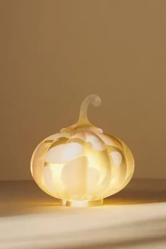 Cheena Glass Pumpkin Decorative Object