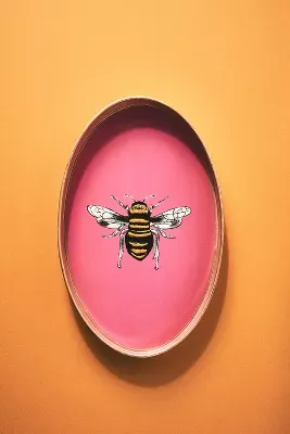Les Ottomans Handpainted Bee Tray
