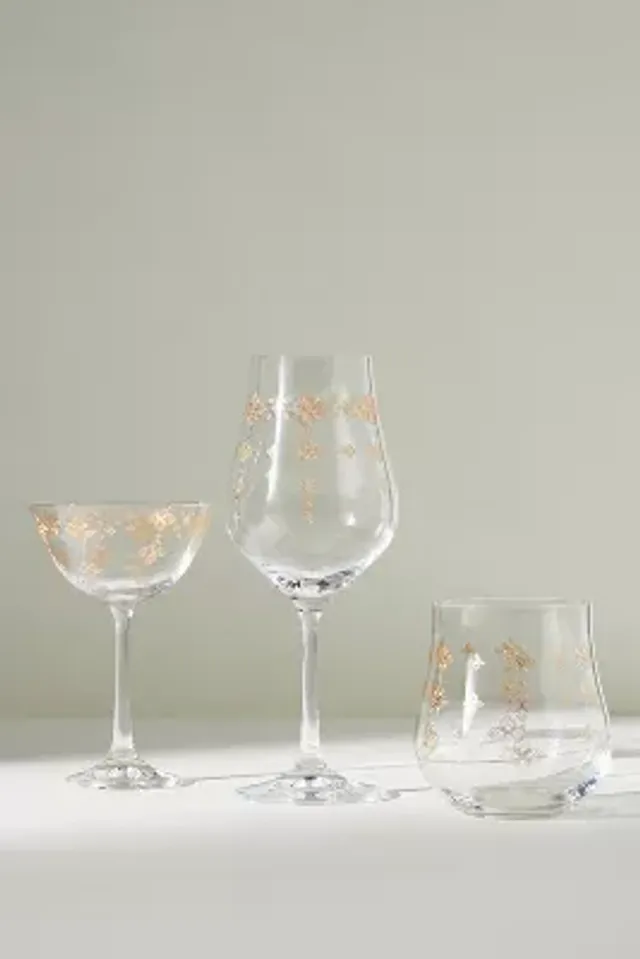 Fiorella Stemless Wine Glasses, Set of 4