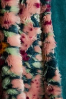 Floral Faux Fur Throw