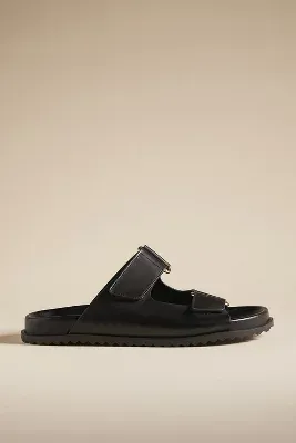 By Anthropologie Double-Strap Slide Sandals
