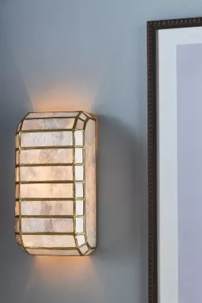 Madelyn Capiz Elongated Sconce