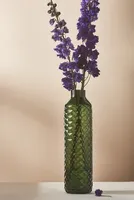 Textured Glass Bottle-Neck Vase