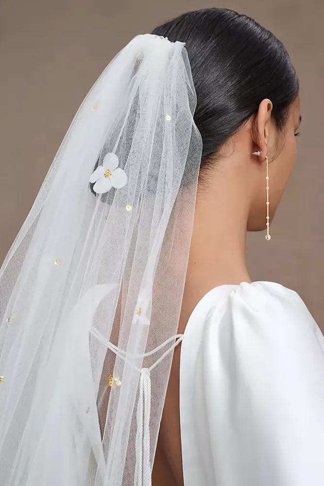 Twigs & Honey Embroidered Floral Cathedral Veil