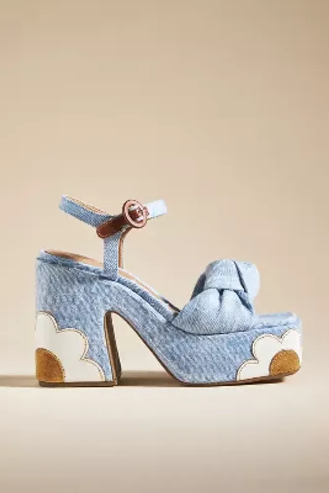 Denim Chunky Heel – Mademli Boutique