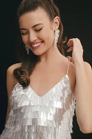 BHLDN Taylor V-Neck Sequined Mini Dress