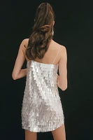 BHLDN Taylor V-Neck Sequined Mini Dress