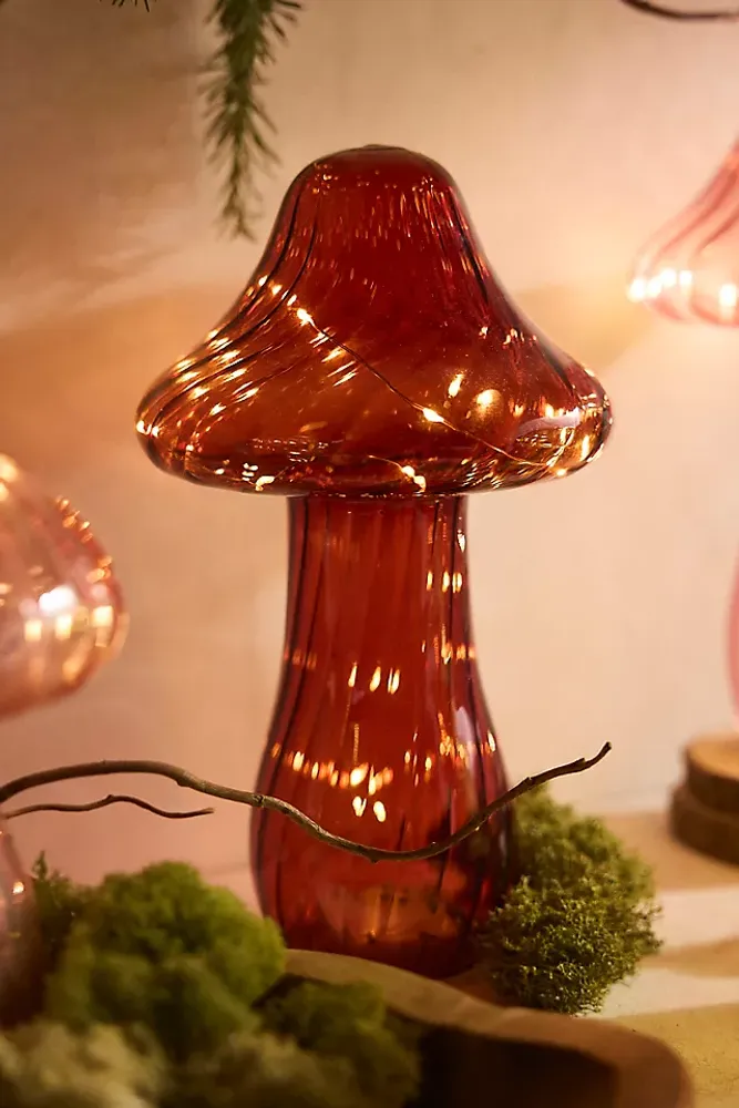LED Glass Mushroom