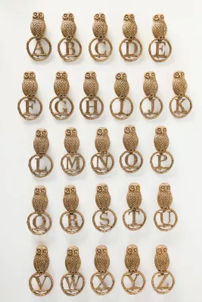 Owl Monogram Door Knocker