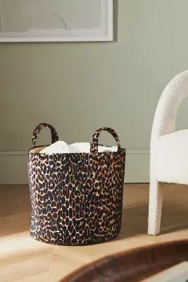 Laundry Natural Leopard Wash Bag, Homewares