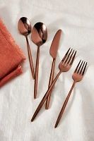 Gaze Mirror Copper Flatware 20-Piece Place Setting