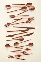 Gaze Mirror Copper Flatware 20-Piece Place Setting