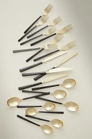 Beacon Two-Tone Flatware 20-Piece Place Setting