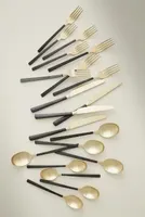 Beacon Two-Tone Flatware 20-Piece Place Setting