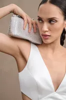 Sachin & Babi Sierra V-Neck Cutout Satin Midi Dress