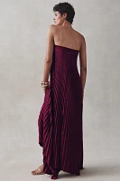 L'IDÉE Elle Strapless Pleated Gown