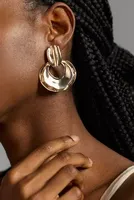 Grooved Drop Earrings