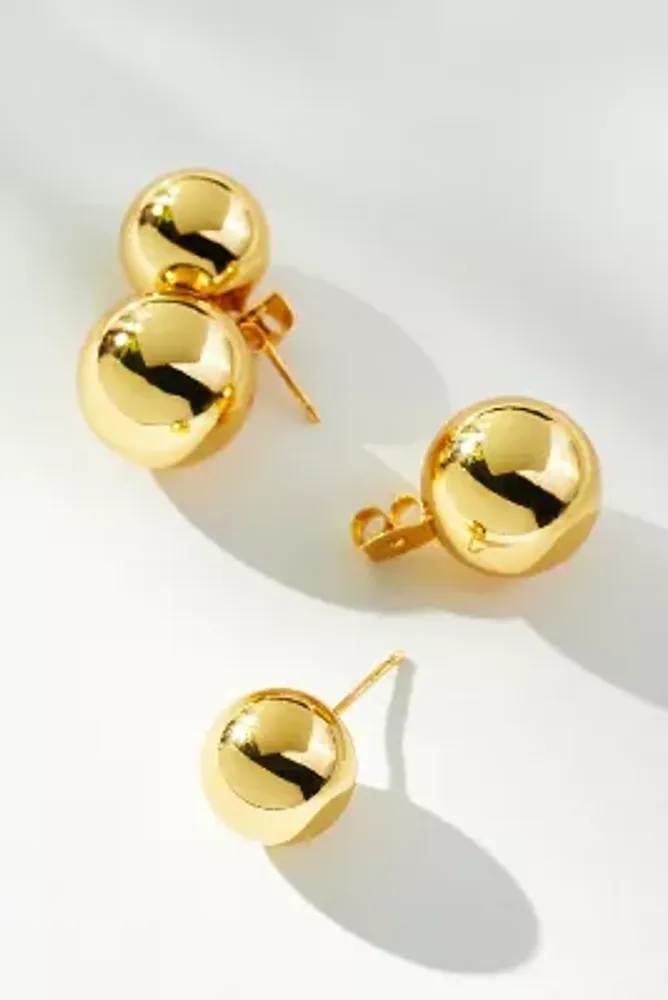 Round Jacket Earrings