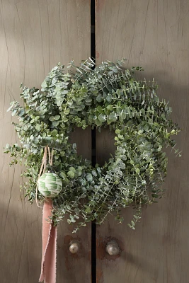 Fresh Baby Blue Eucalyptus Wreath