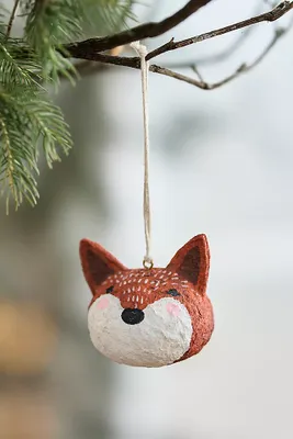 Fox Friend Recycled Cotton Ornament