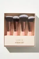 Luxie Kabuki Makeup Brushes, Set of 4