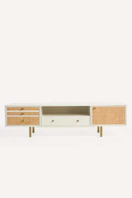 Presto Rattan Three-Drawer Media Console