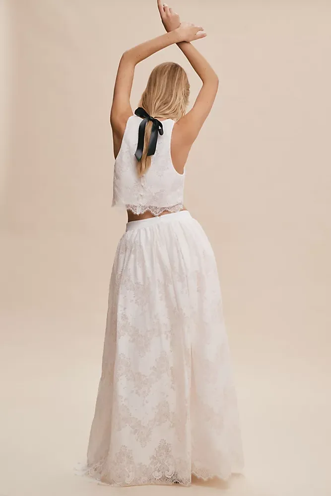 BHLDN Bella Lace Bridal Ball Skirt