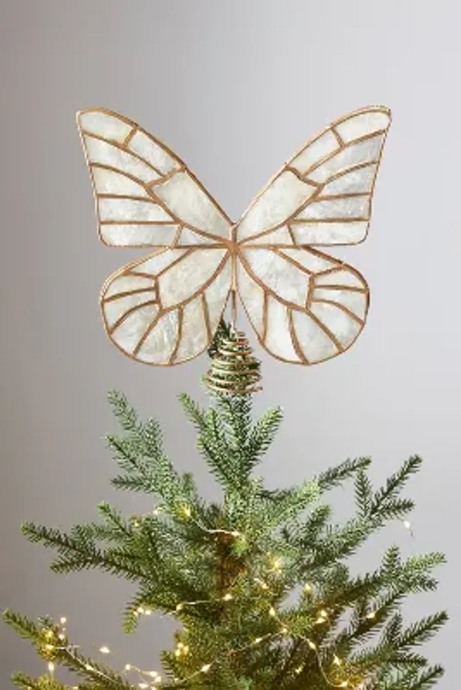 Butterfly Lady - I put up my tabletop Christmas tree.