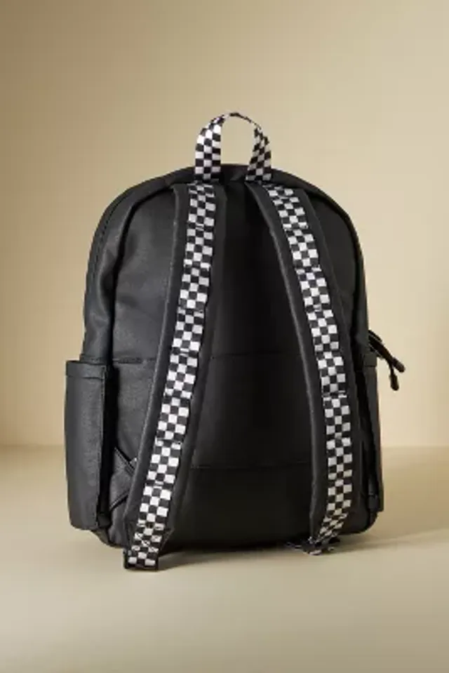 Leather Zip-Top Backpack by Anthropologie in Black, Women's
