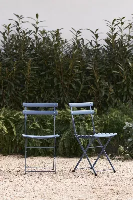 Arc En Ciel Outdoor Folding Chairs, Set of 2