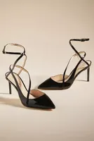 Guilhermina Strappy Pointed-Toe Heels