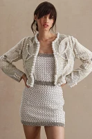 BHLDN Gemma Pearl-Embellished Jacket