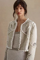 BHLDN Gemma Pearl-Embellished Jacket