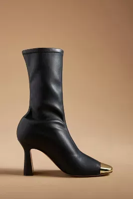 MARIA LUCA Ellia Metal Toe-Cap Stretch Boots