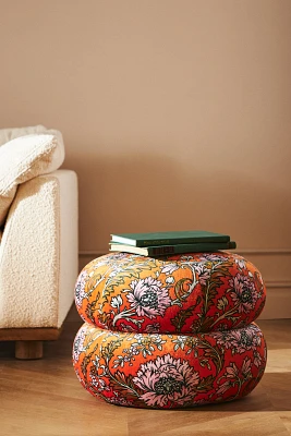 Jylin Velvet Muntz Ottoman