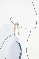 Layered Pearl Strand Earrings