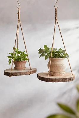 Wood Platform Planter Hanger