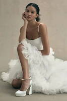 Morphine Fashion Aphrodite Tiered Ruffle High-Low Tulle Bridal Skirt